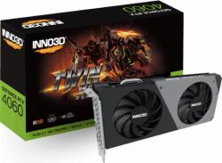 Inno3D GeForce RTX 4060 TWIN X2 V2 8GB GDDR6 (N40602-08D6-173061N) Videokártya