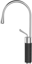 INVENA Gabro magasított mosdó csaptelep, fekete, BU-03-W08-V (BU-03-W08-V)