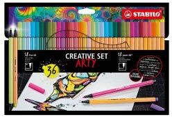 STABILO Тънкописци Creative 8868 18 x Point 88 + 18 x Pen 68