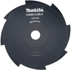 Makita 191Y44-2 Nyolc fogú bozótvágó kés DUR194 fűkaszához, 200 x 25, 4 x 1, 4 mm (191Y44-2)