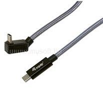 Equip Kábel - 128421 (USB-C 3.2 Gen2x2 to USB-C, apa/apa, fekete, 1m) (EQUIP_128421) (EQUIP_128421)
