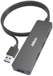 Inkax Dst-02 4x Usb Hub Usb Csatlakozóval Fekete (Inkax Dst-02)