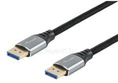 Equip Kábel - 119282 (Premium, DisplayPort2.1 kábel, 4K/240Hz, apa/apa, fekete, 2m) (EQUIP_119282) (EQUIP_119282)