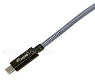 Equip Kábel - 128422 (USB-C 3.2 Gen2x2 to USB-C, apa/apa, fekete, 2m) (EQUIP_128422) (EQUIP_128422)