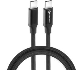 Forcell F-ENERGY C391 Type-C USB kábel Type C to Type C PD QC4.0 5A 100W E-mark / 4K / Thunderbolt / 20Gbit/s 1 m fekete
