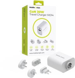 Mobile Origin GaN 30W Travel Charger MO14, EU, USA, UK, AUS (FRL-TRVL30W-MO14)