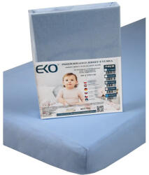 EKO Gumis lepedő Jersey kék 120x60 cm - vital24