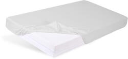 BabyMatex Vízhatlan lepedő gumírozással Bamboo világosszürke 60x120cm
