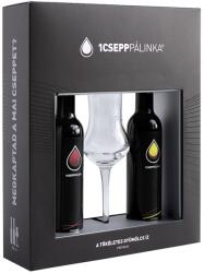 1 Csepp Pálinka Díszdoboz 2×0, 1l + pohár