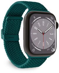 PURO ''LOOP'' rugalmas nejlon óraszíj Apple Watch 38-40-41mm-hez, sötétzöld