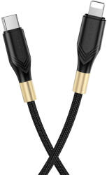 BOROFONE Lightning USB kábel BX92 Advantage - Type C to Lightning - PD 20W 1 méter fekete