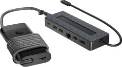 HP kombinált univerzális USB-C-elosztó és -laptoptöltő (9H0H9AA) - oaziscomputer