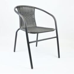  Kerti bisztrószék egymásba rakható szürke (SC00260)