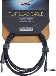 RockBoard Flat 3 m Egyenes - Pipa Hangszerkábel (RBO CAB FL 300BLK SA)