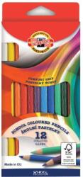KOH-I-NOOR School Coloured Pencils Set creioane colorate pentru copii 12 buc (<![CDATA[2112012001KS]]>)