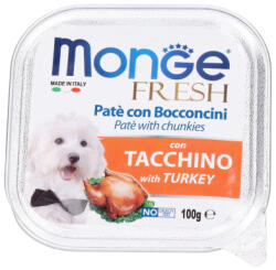 Monge alutál kutyáknak fresh pulyka falatkák - 100 g