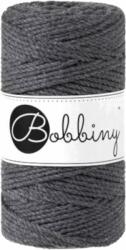 Bobbiny 3PLY Macramé Rope 3 mm 100 m Charcoal Șnur (TS-E012)