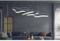Opviq , 166PRG1238 , Duple , Fekete Színű , Csillár , LED Foglalattal (166PRG1238)