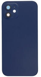  Apple iPhone 12 középső keret, akkufedél (hátlap) kamera lencsével, sim kártyatartóval és oldalgombokkal, kék (EU verzió, OEM)