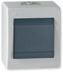 ALING-CONEL Aling-Conel POWER - 101 egypólusú kapcsoló, 10A 250V, IP44, szürke/antracit (251.1A) (251.1A)