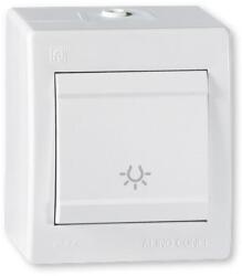 ALING-CONEL Aling-Conel POWER - 101N nyomógomb lámpajellel, 10A 250V, IP44, fehér (255.00) (255.00)