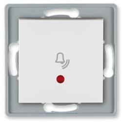 ALING-CONEL Aling-Conel PRESTIGE - 101N nyomógomb csengőjellel, jelzőfényes, 10A 250V, keret nélkül, fehér (6010I. 0) (6010I.0)