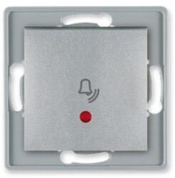 ALING-CONEL Aling-Conel PRESTIGE - 101N nyomógomb csengőjellel, jelzőfényes, 10A 250V, keret nélkül, ezüst (6010I. S) (6010I.S)