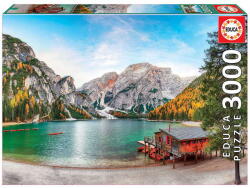 Educa Puzzle Ősz a Braies tónál, 3000 db-os (19281) (19281)