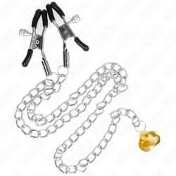 Kink Nipple Grip Kink - Láncos Mellbimbó Bilincsek Kürtmedállal 30 Cm (d-240991)