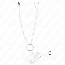 Kink Nipple Grip Kink - Hármas Mellbimbó és Csikló Bilincs Láncmodellel 1 (d-240988)