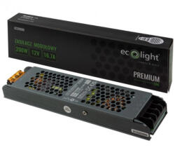 ECOLight LED Slim Premium 250W 12V Ecolight moduláris tápegység (ECOZAS0835)