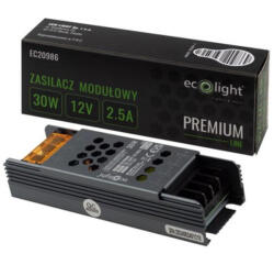 ECOLight LED Slim Premium 30W 12V Ecolight moduláris tápegység (ECOZAS0810)