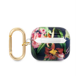 Guess Flower Print Apple Airpods (3. gen) tok, kék (GUA3HHFLB) - phoner