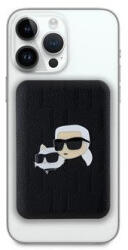 KARL LAGERFELD Embossed KCH Heads MagSafe kompatibilis Power bank / külső akkumulátor, 5000mAh, fekete (KLPB5FPGKSKCHK)