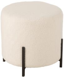 J-line Fehér kárpitozott J-line Filo puff 42 cm (J-45984)