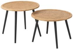 J-line Két bambusz dohányzóasztal készlet J-line Bimbo 68/68 cm (J-28731)