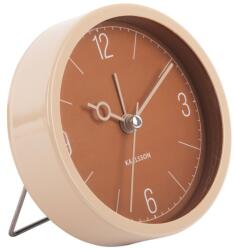 Present Time Barna fém ébresztőóra Lencse (KA5986BR)