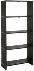 J-line Fekete fa polc J-line Yella 190 x 88 cm (J-40792)