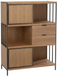 J-line Barna fa könyvespolc J-line Differa 120, 5 x 90 cm (J-10608)