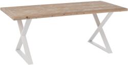 J-line Fa étkezőasztal J-line Zigtem 200 x 95 cm fehér alappal (J-25015)