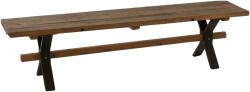J-line Barna vintage masszív pad J-line Talia 180 x 35 cm (J-30912)