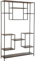J-line Sötétbarna fapolc J-line Roni 119, 5 x 30 cm (J-5637)