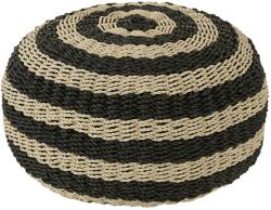 J-line Fekete puff J-Line Vaskuti 50 cm (J-41524)