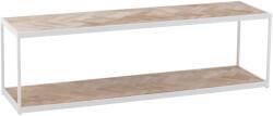 J-line Fa dohányzóasztal J-line Zigtem 150 x 40 cm fehér szerkezettel (J-25012)
