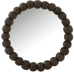J-line Fekete fa függő tükör J-line Perle 80 cm (J-40857)