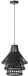 J-line Fekete bambusz függő lámpa J-Line Ryssa 42 cm (J-28737)