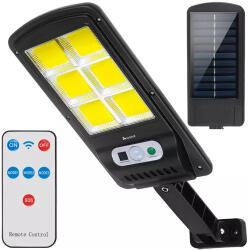 Izoxis Napelemes utcai LED lámpa, 120 LED, távirányítóval