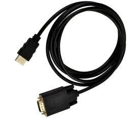 HOPE R Cablu convertor HDMI tata Full HD 1080p la VGA tata, 1.8m, negru (CHDMIVGA18HP)