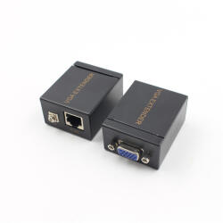 HOPE R Extender semnal VGA cu Ethernet Cat5 6, pana la 60m, rezolutie 1080p, HOPE R (HPREXVGALAN60M)
