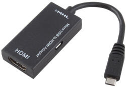 HOPE R Adaptor MHL (tata) - HDMI (mama), micro USB-B (HPR7HV039N17)